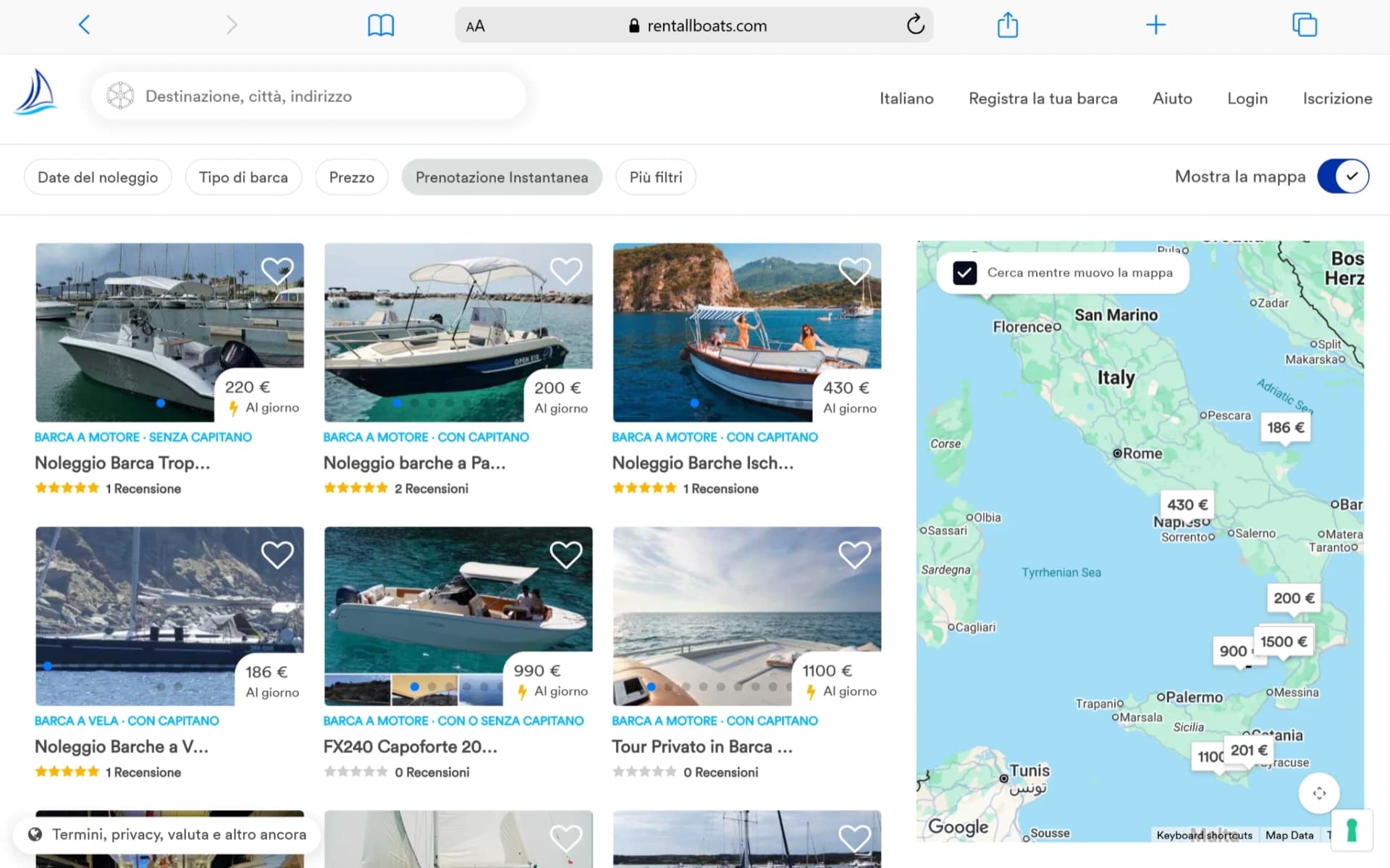 Boat Rental Booking Platform